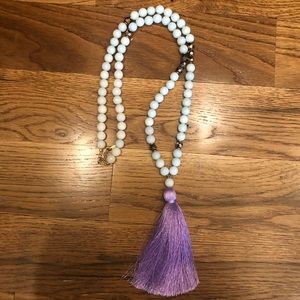 Betsy Pittard tassel necklace